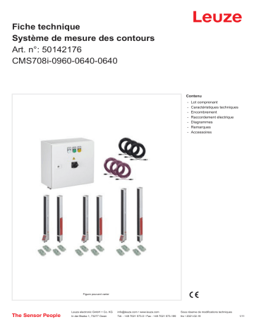 Leuze CMS708i-0960-0640-0640 Konturmesssystem Manuel utilisateur | Fixfr