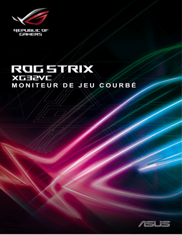 Asus ROG Strix XG32VC Monitor Mode d'emploi | Fixfr