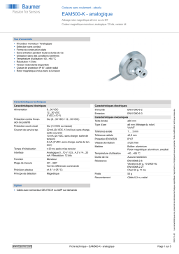 Baumer EAM500R-K - analog Encoder Fiche technique