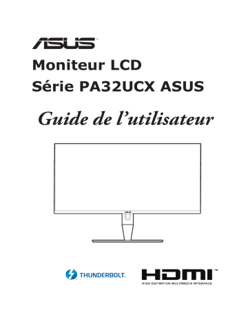 ProArt Display PA32UCX-PK | ProArt Display PA32UCX-K | Asus ProArt Display PA32UCX-P All-in-One PC Mode d'emploi | Fixfr