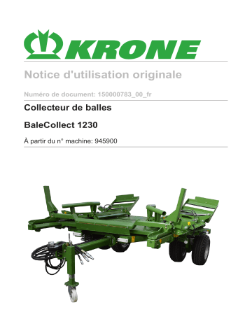 Krone BA BaleCollect 1230 (BC101-30) Mode d'emploi | Fixfr