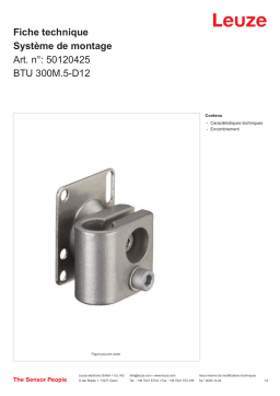 Leuze BTU 300M.5-D12 Montagesystem Manuel utilisateur