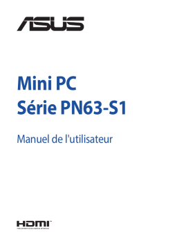 Asus Mini PC PN63-S1 Mini PC Manuel utilisateur