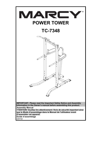 Marcy TC-7348 Manuel utilisateur | Fixfr