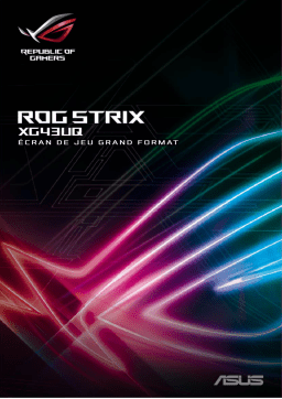 Asus ROG Strix XG43UQ Xbox Edition Aura Sync accessory Mode d'emploi