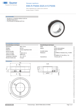 Baumer EBS.R-FN064.S025.A15.P0056 Magnetic scale Fiche technique