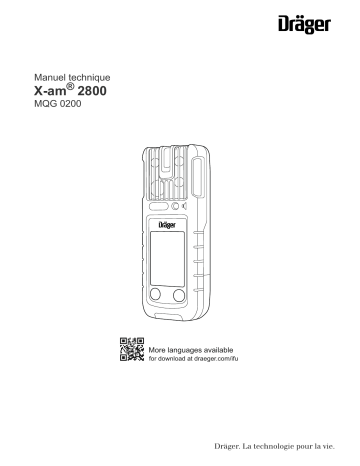 Dräger X-am 2800 Manuel utilisateur | Fixfr