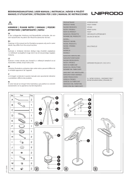 Uniprodo UNI_STAND_02 Herrendiener Manuel du propriétaire
