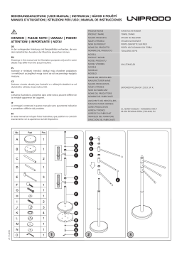 Uniprodo UNI_STAND_08 Brugt Håndklædestang svingbar Manuel du propriétaire