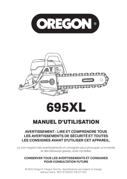 Oregon 695XL Manuel du propriétaire