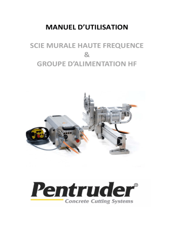 Oregon Pentruder® 8-20HF/CBK/6-10HF Wall Saw Manuel du propriétaire | Fixfr