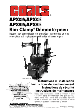 Coats APX Rim Clamp� D�monte-pneu Mode d'emploi