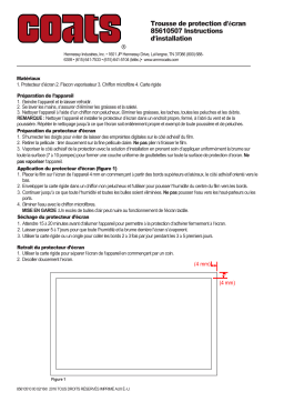 Coats 85610507 - Screen Protector Kit Mode d'emploi