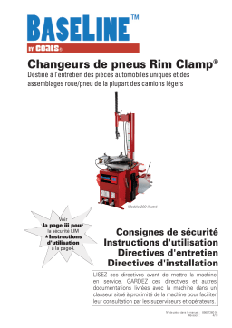 Baseline � Changeurs de Pneus Mode d'emploi