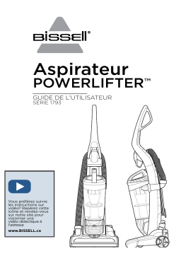 Bissell Power Lifter Swivel Pet Lighweight Bagless Upright Vacuum Manuel du propriétaire