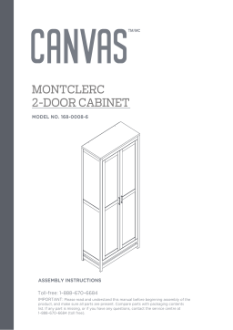 Canvas Monclerc 2-Door Storage Cabinet/Wardrobe/Armoire Manuel du propriétaire