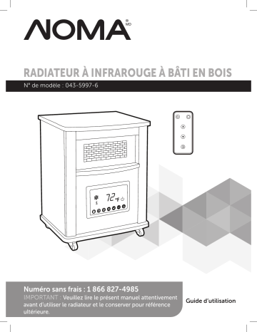 NOMA Wood Cabinet Infared Space Heater Manuel du propriétaire | Fixfr