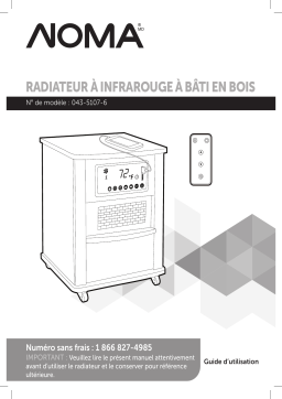 NOMA Ebony Cabinet Infrared Space Heater Manuel du propriétaire