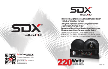Sondpex Digital Car Stereo Receiver Manuel du propriétaire | Fixfr