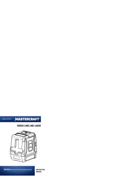 MasterCraft Red Self-Levelling Cross Line Laser Manuel du propriétaire