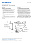 Plumbshop Brasscraft Toilet Install Kit Manuel du propri&eacute;taire