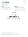 Plumbshop Brass Hose Adapter Manuel du propri&eacute;taire
