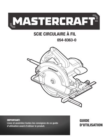 MasterCraft 14A Circular Saw Manuel du propriétaire | Fixfr