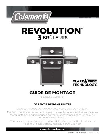 Coleman Revolution 3-Burner Convertible Propane Gas BBQ Manuel du propriétaire | Fixfr