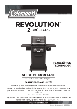 Coleman Revolution 2-Burner Convertible Propane Gas BBQ Manuel du propriétaire