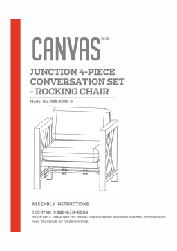 Canvas Junction Outdoor/Patio Conversation Set Manuel du propriétaire