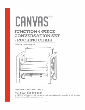 Canvas Junction Outdoor/Patio Conversation Set Manuel du propriétaire | Fixfr