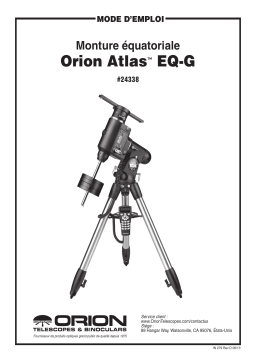 Orion 09996 Atlas EQ-G Computerized GoTo Telescope Mount Manuel utilisateur