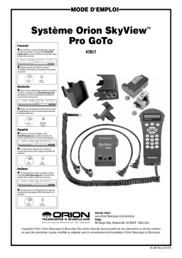 Orion 07817 GoTo Upgrade Kit Manuel utilisateur