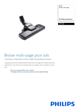 Philips CP1158/01 Brosse multi-usage Manuel utilisateur