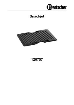 Bartscher 120757 Snackjet grill plate Mode d'emploi
