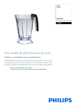 Philips CP9094/01 Blender Manuel utilisateur