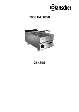 Bartscher 284305 Pasta cooker 700FX-E1850 Mode d'emploi