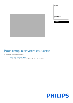Philips CP9757/01 Couvercle Manuel utilisateur