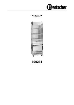 Bartscher 700231 Refrigerated wall shelf "Rimi" Mode d'emploi