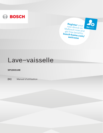 Bosch électroménager Bosch SPI2IKS10E Manuel utilisateur | Fixfr