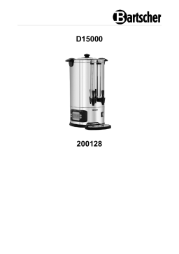Bartscher 200128 Tea/hot water dispenser D15000 Mode d'emploi