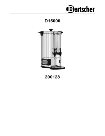Bartscher 200128 Tea/hot water dispenser D15000 Mode d'emploi | Fixfr