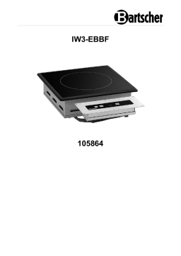 Bartscher 105864 Induction warming plate IW3-EBBF Mode d'emploi