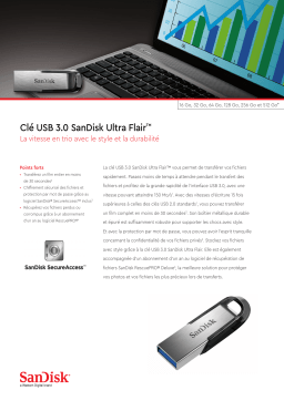 SanDisk Ultra Flair 128 Go Clé USB 3.0 Manuel utilisateur