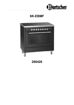 Bartscher 286426 Induction stove 6K-EBMF Mode d'emploi