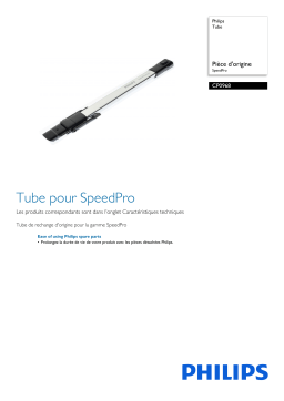 Philips CP0968/01 Tube Manuel utilisateur