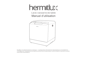 Hermitlux Mini-lave-vaisselle Manuel utilisateur | Fixfr