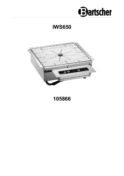 Bartscher 105866 Induction warming system IWS650 Mode d'emploi