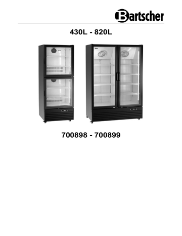 700898 | Bartscher 700899 Combination fridge/freezer 820L Mode d'emploi | Fixfr