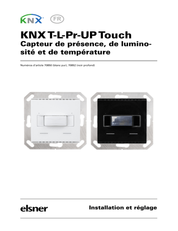 elsner elektronik KNX T-L-Pr-UP Touch Manuel utilisateur | Fixfr